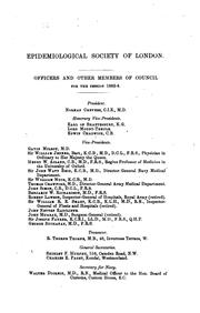 Cover of: Transactions of the Epidemiological Society of London