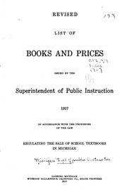 Cover of: Revised List of Books and Prices Issued by the Superintendent of Public ...