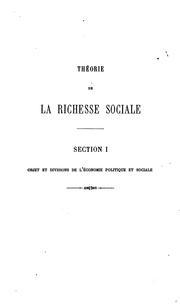 Cover of: Éléments d'économie politique pure; ou, Théorie de la richesse sociale by Léon Walras