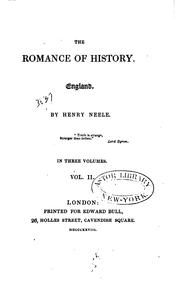 Cover of: The Romance of History: England by Henry Neele