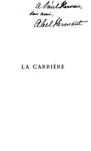 Cover of: La carrière