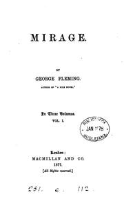 Cover of: Mirage, by George Fleming