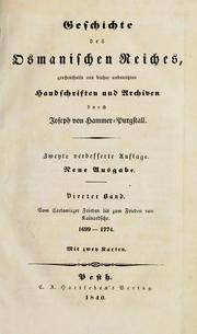 Cover of: Geschichte des osmanischen Reiches by Joseph von Hammer-Purgstall