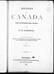 Cover of: Histoire du Canada depuis sa découverte jusqu'à nos jours