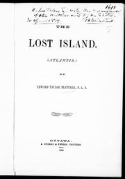 The lost island by Edward Taylor Fletcher