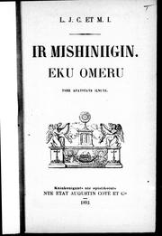 Cover of Ir mishinigin by flavien durocher