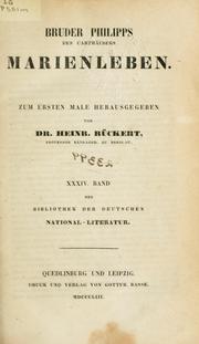 Cover of: Marienleben by Philipp Brother.
