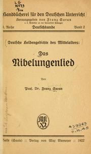 Cover of: Nibelungenlied.