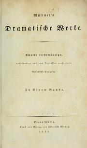 Cover of: Dramatische Werke