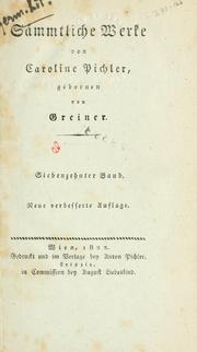 Cover of: Prösaische Aufsätze. by Karoline von Greiner Pichler