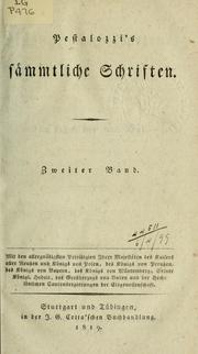 Cover of: Sämmtliche Schriften