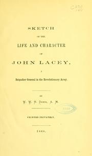 Sketch of the life and character of John Lacey by W. W. H. Davis