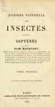Histoire naturelle des insectes : Diptères by Justin Macquart