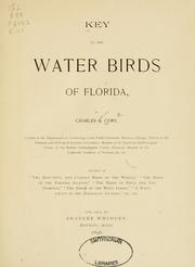 Cover of: Key to the water birds of Florida. by Charles B. Cory