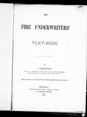 Cover of: The fire underwriters' text-book