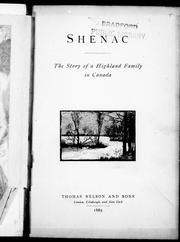 Cover of: Shenac: the story of a Highland family in Canada.