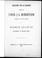 Cover of: Discours sur le budget prononcé par l'Hon. J.G. Robertson, trésorier de la province de Québec