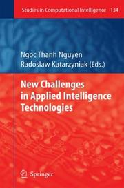 Cover of: New challenges in applied intelligence technologies