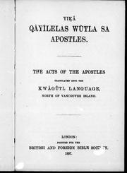 Yikā qāyīlelas wūtla sa apostles by Alfred J. Hall