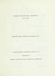 Cover of: Constitutional convention enabling act. by Montana. Constitutional Convention Commission.