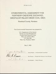 Cover of: Environmental assessment for Northern Cheyenne exchange | United States. Bureau of Land Management. Miles City District.