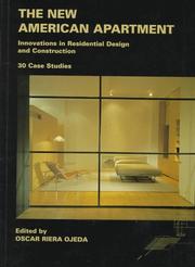 Cover of: The New American Apartment: Innovations in Residential Design and Construction: 30 Case Studies (New American)