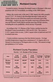 Labor market information for Richland County by Montana. Dept. of Labor and Industry. Research and Analysis Bureau.