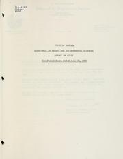 Cover of: State of Montana, Department of Health and Environmental Sciences by Montana. Legislature. Office of the Legislative Auditor., Montana. Legislature. Office of the Legislative Auditor.