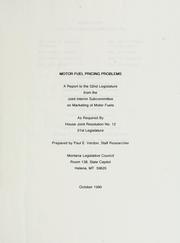 Cover of: Motor fuel pricing problems by Paul E. Verdon