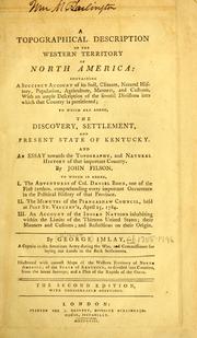 Cover of: A topographical description of the western territory of North America by Gilbert Imlay