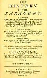 Cover of: The history of the Saracens. by Simon Ockley