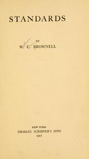 Standards by William Crary Brownell