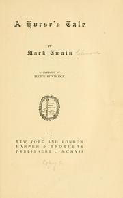 Cover of: A horse's tale by Mark Twain