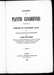 Cover of: Catalogue des plantes canadiennes contenues dans l'herbier de l'Université Laval et recueillies pendant les années 1858-65 by Ovide Brunet