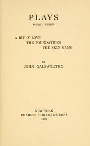 Cover of: Plays. by John Galsworthy