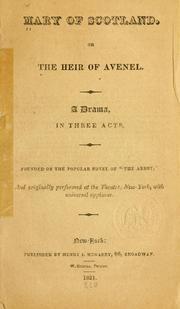 Cover of Mary of Scotland by Sir Walter Scott
