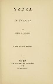 Cover of: Yzdra: a tragedy