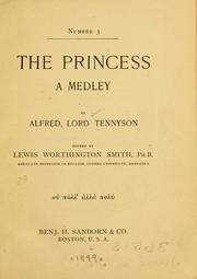 Cover of: The princess by Alfred Lord Tennyson