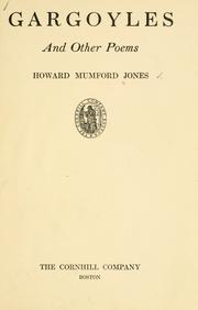 Cover of: Gargoyles by Howard Mumford Jones
