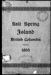 Cover of: Salt Spring Island, British Columbia: 1895