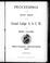 Cover of: Proceedings of the eighth session of the Grand Lodge, A.O.U.W. of British Columbia