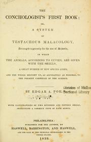 The conchologist's first book, or, a system of testaceous malacology by Edgar Allan Poe