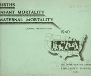 Cover of: Births, infant mortality, maternal mortality: Graphic presentation.