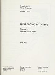 Cover of: Hydrologic data 1985. by California. Dept. of Water Resources.