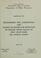 Cover of: Recommended well construction and sealing standards for protection of ground water quality in West Coast Basin, Los Angeles County.