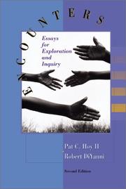 Cover of: Encounters: essays for exploration and inquiry