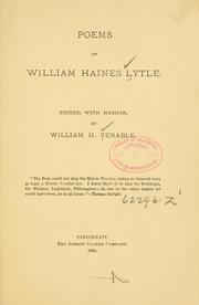 Cover of: Poems of William Haines Lytle.