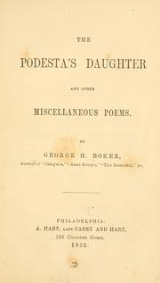 Cover of: Podesta's daughter