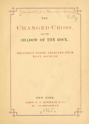 Cover of: changed cross, and other religious poems.