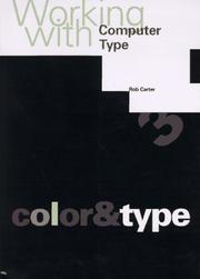 Cover of: Working With Computer Type: Color & Type